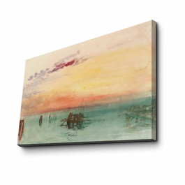 Wallity Lienzo Decorativo Venecia vista por Fusina de Joseph Turner (45 x 70 cm)